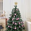 image:imageJOIEDOMI 24 Pcs Lime Green Christmas Balls Ornaments Set 236 Christmas Tree Ornaments Shatterproof Xmas Balls Hanging Decorations for Tree Wreath Garland Holiday Wedding Indoor Party DecorPink