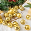 image:imageJOIEDOMI 24 Pcs Lime Green Christmas Balls Ornaments Set 236 Christmas Tree Ornaments Shatterproof Xmas Balls Hanging Decorations for Tree Wreath Garland Holiday Wedding Indoor Party DecorGold