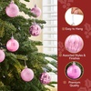 image:imageJOIEDOMI 24 Pcs Lime Green Christmas Balls Ornaments Set 236 Christmas Tree Ornaments Shatterproof Xmas Balls Hanging Decorations for Tree Wreath Garland Holiday Wedding Indoor Party DecorPink