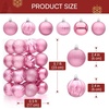 image:imageJOIEDOMI 24 Pcs Lime Green Christmas Balls Ornaments Set 236 Christmas Tree Ornaments Shatterproof Xmas Balls Hanging Decorations for Tree Wreath Garland Holiday Wedding Indoor Party DecorPink