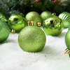 image:imageJOIEDOMI 24 Pcs Lime Green Christmas Balls Ornaments Set 236 Christmas Tree Ornaments Shatterproof Xmas Balls Hanging Decorations for Tree Wreath Garland Holiday Wedding Indoor Party DecorLime Green