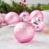 image:imageJOIEDOMI 24 Pcs Lime Green Christmas Balls Ornaments Set 236 Christmas Tree Ornaments Shatterproof Xmas Balls Hanging Decorations for Tree Wreath Garland Holiday Wedding Indoor Party DecorPink
