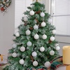 image:imageJOIEDOMI 24 Pcs Lime Green Christmas Balls Ornaments Set 236 Christmas Tree Ornaments Shatterproof Xmas Balls Hanging Decorations for Tree Wreath Garland Holiday Wedding Indoor Party DecorWhite