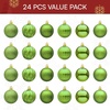 image:imageJOIEDOMI 24 Pcs Lime Green Christmas Balls Ornaments Set 236 Christmas Tree Ornaments Shatterproof Xmas Balls Hanging Decorations for Tree Wreath Garland Holiday Wedding Indoor Party DecorLime Green