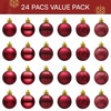 image:imageJOIEDOMI 24 Pcs Lime Green Christmas Balls Ornaments Set 236 Christmas Tree Ornaments Shatterproof Xmas Balls Hanging Decorations for Tree Wreath Garland Holiday Wedding Indoor Party DecorBurgundy Red