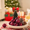 image:imageJOIEDOMI 24 Pcs Lime Green Christmas Balls Ornaments Set 236 Christmas Tree Ornaments Shatterproof Xmas Balls Hanging Decorations for Tree Wreath Garland Holiday Wedding Indoor Party DecorBurgundy Red