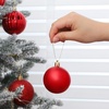 image:imageJOIEDOMI 24 Pcs Lime Green Christmas Balls Ornaments Set 236 Christmas Tree Ornaments Shatterproof Xmas Balls Hanging Decorations for Tree Wreath Garland Holiday Wedding Indoor Party DecorRed