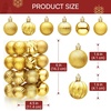 image:imageJOIEDOMI 24 Pcs Silver Christmas Balls Ornaments Set 16 Mini Christmas Tree Ornaments Decor Shatterproof Hanging Balls for Xmas Tree Wreath Garland Holiday Wedding Indoor Party DecorGold