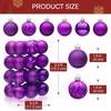 image:imageJOIEDOMI 24 Pcs Silver Christmas Balls Ornaments Set 16 Mini Christmas Tree Ornaments Decor Shatterproof Hanging Balls for Xmas Tree Wreath Garland Holiday Wedding Indoor Party DecorPurple