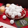 image:imageJOIEDOMI 24 Pcs Silver Christmas Balls Ornaments Set 16 Mini Christmas Tree Ornaments Decor Shatterproof Hanging Balls for Xmas Tree Wreath Garland Holiday Wedding Indoor Party DecorWhite
