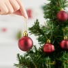 image:imageJOIEDOMI 24 Pcs Silver Christmas Balls Ornaments Set 16 Mini Christmas Tree Ornaments Decor Shatterproof Hanging Balls for Xmas Tree Wreath Garland Holiday Wedding Indoor Party DecorBurgundy Red