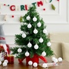 image:imageJOIEDOMI 24 Pcs Silver Christmas Balls Ornaments Set 16 Mini Christmas Tree Ornaments Decor Shatterproof Hanging Balls for Xmas Tree Wreath Garland Holiday Wedding Indoor Party DecorWhite