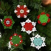 image:imageJOIEDOMI 36 Pcs Christmas Unfinished Wooden Ornaments Hanging Snowflakes Ornaments Blank Wood Slice for IndoorOutdoor Xmas Party Decoration Tree Decor Events