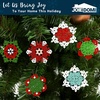 image:imageJOIEDOMI 36 Pcs Christmas Unfinished Wooden Ornaments Hanging Snowflakes Ornaments Blank Wood Slice for IndoorOutdoor Xmas Party Decoration Tree Decor Events