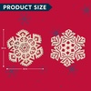 image:imageJOIEDOMI 36 Pcs Christmas Unfinished Wooden Ornaments Hanging Snowflakes Ornaments Blank Wood Slice for IndoorOutdoor Xmas Party Decoration Tree Decor Events