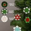 image:imageJOIEDOMI 36 Pcs Christmas Unfinished Wooden Ornaments Hanging Snowflakes Ornaments Blank Wood Slice for IndoorOutdoor Xmas Party Decoration Tree Decor Events