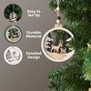 image:imageJOIEDOMI 6 Pcs Christmas Wooden Ornaments Christmas Farmhouse Rustic Reindeer Hanging Wood Ornaments for Winter Holiday Indoor Decor Xmas Tree DecorationsRustic