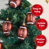 image:imageJOIEDOMI 8 Pcs Christmas Ball Ornaments Shatterproof Football Christmas Tree Ornaments Sports Theme Hanging Decorations Rugby Ball Football Decor for Holiday Xmas Tree Home Party Supplies