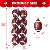 image:imageJOIEDOMI 8 Pcs Christmas Ball Ornaments Shatterproof Football Christmas Tree Ornaments Sports Theme Hanging Decorations Rugby Ball Football Decor for Holiday Xmas Tree Home Party Supplies