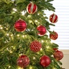 image:imageJOYIN 12 Pcs Red Gold Christmas Balls Ornaments Set 315 Glittering Tree Hanging Christmas Decorations Xmas Large Shatterproof Indoor Decor for Tree Wreath Holidays Wedding PartyRedgold