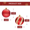 image:imageJOYIN 12 Pcs Red Gold Christmas Balls Ornaments Set 315 Glittering Tree Hanging Christmas Decorations Xmas Large Shatterproof Indoor Decor for Tree Wreath Holidays Wedding PartyRedgold