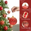 image:imageJOYIN 12 Pcs Red Gold Christmas Balls Ornaments Set 315 Glittering Tree Hanging Christmas Decorations Xmas Large Shatterproof Indoor Decor for Tree Wreath Holidays Wedding PartyRedgold