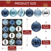 image:imageJOYIN 12 Pcs Red Gold Christmas Balls Ornaments Set 315 Glittering Tree Hanging Christmas Decorations Xmas Large Shatterproof Indoor Decor for Tree Wreath Holidays Wedding PartyBluesilve
