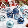 image:imageJOYIN 12 Pcs Red Gold Christmas Balls Ornaments Set 315 Glittering Tree Hanging Christmas Decorations Xmas Large Shatterproof Indoor Decor for Tree Wreath Holidays Wedding PartyBluesilve