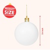image:imageJOYIN 24 Pcs Christmas Ball Ornaments Blank White Ball Ornaments for DIY Art amp Craft Christmas Tree Decoration Shatterproof for Xmas Party Favors Supplies Presents