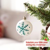 image:imageJOYIN 24 Pcs Christmas Ball Ornaments Blank White Ball Ornaments for DIY Art amp Craft Christmas Tree Decoration Shatterproof for Xmas Party Favors Supplies Presents