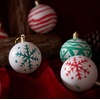 image:imageJOYIN 24 Pcs Christmas Ball Ornaments Blank White Ball Ornaments for DIY Art amp Craft Christmas Tree Decoration Shatterproof for Xmas Party Favors Supplies Presents