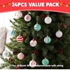 image:imageJOYIN 24 Pcs Christmas Ball Ornaments Blank White Ball Ornaments for DIY Art amp Craft Christmas Tree Decoration Shatterproof for Xmas Party Favors Supplies Presents