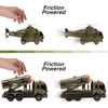 image:imageJOYIN 3 in 1 Friction Powered Siren Army Vehicle Toy with Action Figures  Military Truck Helicopter and Tank Toy with Light and Sound Siren for Imaginative Play Presents for Kids