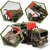 image:imageJOYIN 3 in 1 Friction Powered Siren Army Vehicle Toy with Action Figures  Military Truck Helicopter and Tank Toy with Light and Sound Siren for Imaginative Play Presents for Kids