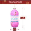 image:imageJOYIN Christmas Crochet Glass Small Ornament Blown Glass Mini Decor for Christmas Crochet Gift Tree Hanging Xmas Indoor Decorations Holiday Party FavorsCrochet Knitting Yarn