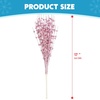 image:imageJoiedomi 12Pcs Christmas Berry Stem Ornaments Christmas Decorative Glitter Bead Sticks 17 Pink Artificial Glitter Twigs for Xmas Tree Decor Wreath DIY Crafts Holiday Party Supplies Wedding DecorPink