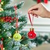 image:imageJoiedomi 18 Pcs Mini Christmas Boozeball Ornaments Set 17 oz Clear Plastic Fillable Ball Ball Ornaments for Christmas Tree Hanging Decorations Indoor Xmas Party Favors Supplies Presents