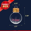 image:imageJoiedomi 18 Pcs Mini Christmas Boozeball Ornaments Set 17 oz Clear Plastic Fillable Ball Ball Ornaments for Christmas Tree Hanging Decorations Indoor Xmas Party Favors Supplies Presents