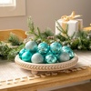 image:imageJoiedomi 34 Pcs 236 Christmas Ball Ornaments Shatterproof Teal Christmas Ornaments for Holidays Party Decoration Teal Tree Ornaments and Special Events