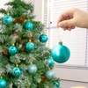 image:imageJoiedomi 34 Pcs 236 Christmas Ball Ornaments Shatterproof Teal Christmas Ornaments for Holidays Party Decoration Teal Tree Ornaments and Special Events