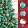 image:imageJoiedomi 34 Pcs 236 Christmas Ball Ornaments Shatterproof Teal Christmas Ornaments for Holidays Party Decoration Teal Tree Ornaments and Special Events