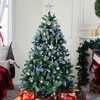 image:imageJoiedomi 36 Pcs Blue and Orange Christmas Tree Ornaments with Star Topper and Heart Shatterproof Christmas Ball Ornaments Set Assorted Xmas Hanging Decorations for Tree Wreath Garland HolidaysBlue  Silver  White