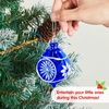 image:imageJoiedomi 36 Pcs Blue and Orange Christmas Tree Ornaments with Star Topper and Heart Shatterproof Christmas Ball Ornaments Set Assorted Xmas Hanging Decorations for Tree Wreath Garland HolidaysBlue  Silver  White