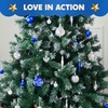 image:imageJoiedomi 36 Pcs Blue and Orange Christmas Tree Ornaments with Star Topper and Heart Shatterproof Christmas Ball Ornaments Set Assorted Xmas Hanging Decorations for Tree Wreath Garland HolidaysBlue  Silver  White