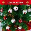 image:imageJoiedomi 36 Pcs Christmas Mini Ball Ornament Set Metalic Glass Small Balls with Glitter Prints amp Rope Hangers Hanging Miniature Ornaments for Christmas Tree Xmas Glass Party Decor Red amp WhiteFancy