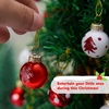 image:imageJoiedomi 36 Pcs Christmas Mini Ball Ornament Set Metalic Glass Small Balls with Glitter Prints amp Rope Hangers Hanging Miniature Ornaments for Christmas Tree Xmas Glass Party Decor Red amp WhiteFancy