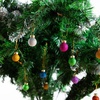 image:imageJoiedomi 36 Pcs Christmas Mini Ball Ornament Set Metalic Glass Small Balls with Glitter Prints amp Rope Hangers Hanging Miniature Ornaments for Christmas Tree Xmas Glass Party Decor Red amp WhiteGlitter