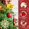 image:imageJoiedomi 71 Pcs Red amp Gold Christmas Ornaments Set Assorted Christmas Balls Ornaments with Star Tree Topper Shatterproof Hanging Decor for Xmas Tree Wreath Garland Holidays PartyRedgold