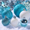 image:imageJoiedomi 71 Pcs Red amp Gold Christmas Ornaments Set Assorted Christmas Balls Ornaments with Star Tree Topper Shatterproof Hanging Decor for Xmas Tree Wreath Garland Holidays PartyBluewhite
