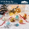 image:imageJoiedomi Mini Christmas 25 Pcs Clear Plastic Fillable Ball 276 inches Ball Ornaments for Christmas Tree Hanging Decorations Indoor Xmas Party Favors Supplies Presents